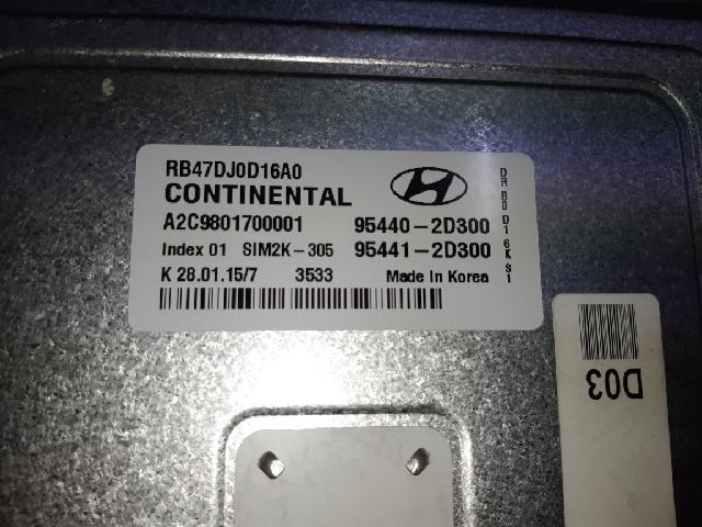 95440-2D300 Hyundai Accent 2015 pic2